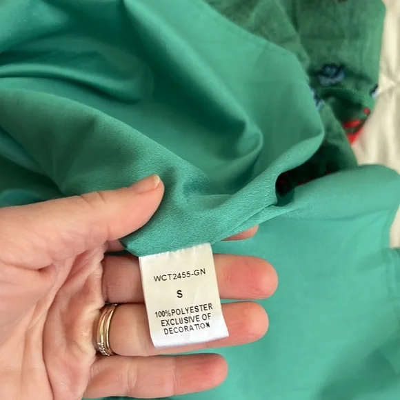 THML Magdalena Green Floral Print Midi Dress small - Picture 13 of 16